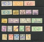 WESTERN AUSTRALIA Old Revenue Used Lot to 7s6d 23 Stamps