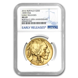 2016 1 oz Gold Buffalo MS-69 NGC (Early Releases) - Picture 1 of 3