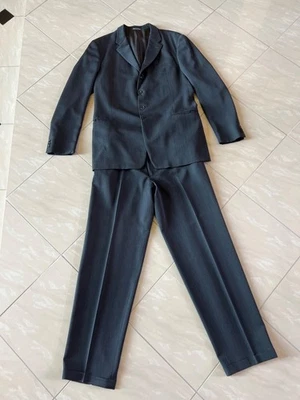 #2792 Armani Collezioni Dark Grey Vintage Suit 46L - Image 1 of 4