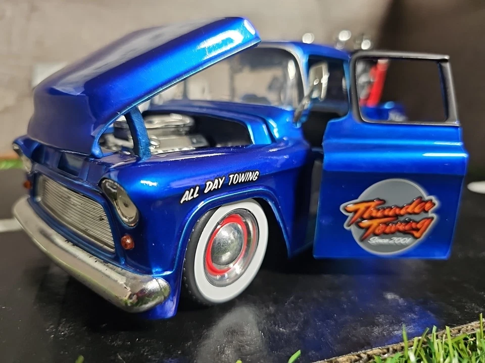 Camión de remolque Chevrolet Stepside 1955 Jada Big Time Kustoms diecast 1:24 sin caja Foto 1 de 4