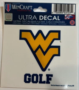 West Virginia University WVU Mountaineers Golf Ultra Decal NEW - Picture 1 of 1