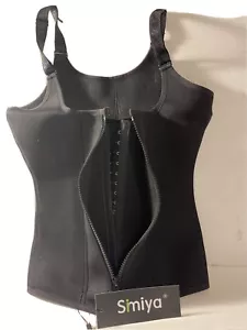 Women Waist Trainer Corset, Zipper Vest Body Shaper Cincher, Shapewear Slimming - Picture 1 of 6