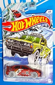 Hot Wheels 2023 Holiday Series 1/5 2008 Lancer Evolution Satin Red w/ 10SPs - Picture 1 of 2