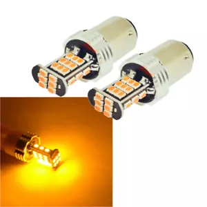 2x 1156 7506 P21W LED intermitente señal de giro luces de circulación diurna bombillas amarillas - Imagen 1 de 3