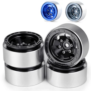4Pcs 1.0 Aluminum Wheels Rims For Traxxas 1/18 TRX4M or 1/24 Axial SCX24 RC Cars - Picture 1 of 19