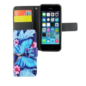 Etui Komórka Ochrona do Apple iPhone 5 / 5s / SE Case Cover Pokrowiec Wallet Etui - Zdjęcie 1 z 6