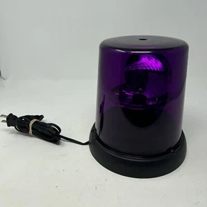 Purple Emergency Flashing Rotating Lamp Light UND LAB INC LIST KS-30 - Picture 1 of 12