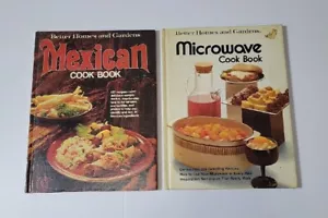 Vintage Better Homes & Gardens Hardback Mexican & Microwave Cookbooks - Picture 1 of 2
