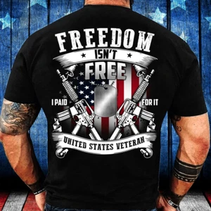 Camiseta de veterano Camiseta de veterano Freedom Isn't Free I Pair For It Estados Unidos - Imagen 1 de 4