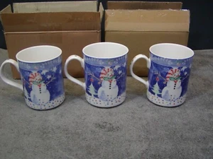 3 TAZAS MUÑECO DE NIEVE NORITAKE EPOCH MR - Imagen 1 de 12
