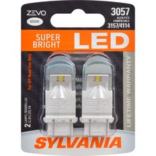 2-PK SYLVANIA ZEVO 3057 Amber LED Automotive Bulb