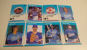 1987 FLEER BOX BOTTOM 4 PANEL LOT RYNE SANDBERG DALR MURPHY George Brett Puckett