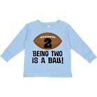 Inktastic 2nd Birthday Football Sports Boys Toddler Long Sleeve T-Shirt 2 Two Im