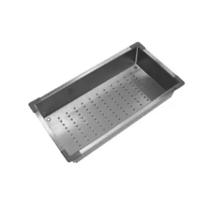 New Colander Stainless Steel Kitchen Dish Drainer Suit Calabria Sink Castano Ort - Picture 1 of 2