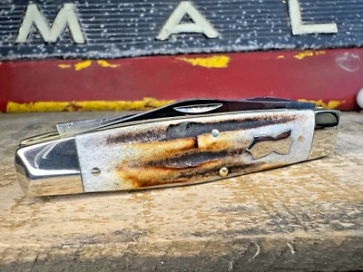 Cuchillo de ganadero Winchester 2913 1/2 S MOOSE 2022 EE. UU. STAG escudo cristal de arena Foto 1 de 4