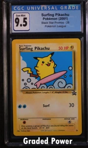 Promo Surfing Pikachu Black Star Promo CGC 9.5 (9158) #28 Pokemon - Picture 1 of 1