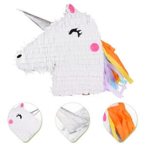 Einhorn-Piñata Kind Gefülltes Spielzeug Geburtstagsspielzeug - Bild 1 von 12