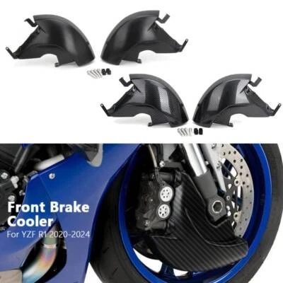 Air Ducts Brake Cooling Mounting Kit Carbon Fiber For Yamaha YZF R1 YZF-R1 20-24 - Image 1 of 4