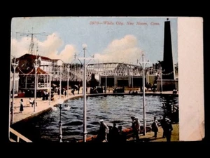 Rare c1907 New Haven, Conn. "White City" Amusement Park, Vintage Postcard - Picture 1 of 2