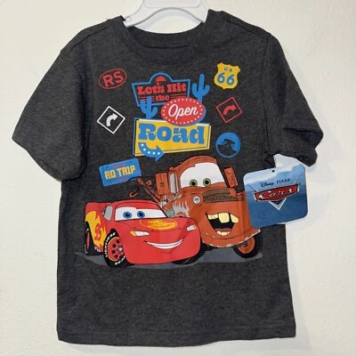 Camiseta Disney Cars Lightning McQueen & Mater Niños Talla 5 Nueva Foto 1 de 4