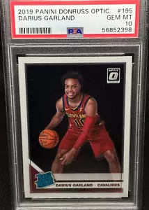 2019-20 Panini Donruss Optic Darius Garland RC PSA 10 Rated Rookie #195 - Cavs - Picture 1 of 2
