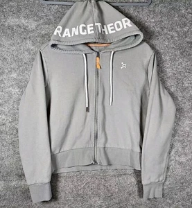 Orangetheory Fitness Jacket Adult S Gray Full Zip Fleece Lined Preppy Hooded - Picture 1 of 8