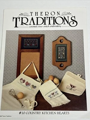Theron Traditions Country Kitchen Hearts Cross Stitch Pattern - Image 1 of 4