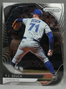 2020 Panini Prizm T.J. Zeuch Rookie Baseball Card #3