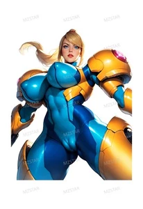 Samus Aran style waterproofing glossy sticker decal H - Picture 1 of 1