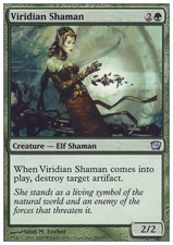 Magic the Gathering MTG Viridian Shaman (280) Ninth Edition   LP