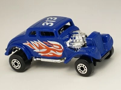 Vintage Matchbox Blue '33 Willys Street Rod 313 White Heat MINT - Image 1 of 4