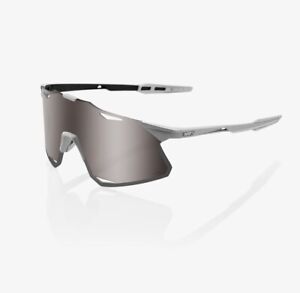 100% HYPERCRAFT Matte Stone Grey HiPER Silver Mirror Lens Sport Sunglasses