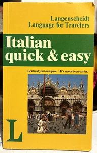 Langenscheidt ITALIAN QUICK & EASY by DIETHARD LUBKE Travel Size Paperback - Picture 1 of 3