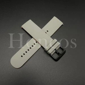 Correa de correa de reloj de silicona de goma gris/ORG 20 22 MM apta para liberación rápida de fósiles - Imagen 1 de 5