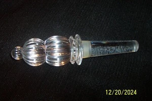 Mikasa Monterey Lead Crystal Wine Bottle Stopper Glass Bottle GUC - Picture 1 of 8