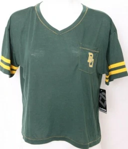 NEW Baylor Bears BU Colosseum The Limit V-Neck SS Pocket Tee T-Shirt Women's M - Picture 1 of 9