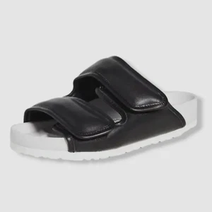 $470 Birkenstock x Central St. Martins Women Black Cosy Sandals Shoes 39 EU/8 US - Picture 1 of 5