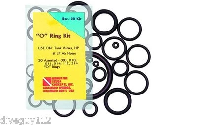 INNOVATIVE SCUBA O-Ring Kit 20 Piece Repair Spare Replacement Scuba Diving RB0829