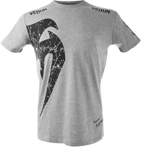 Venum Giant Short Sleeve T-Shirt - Gray/Black - Picture 1 of 5