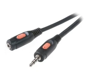 Cable audio extender 1x Mini JACK 3,5mm Male / Female Black 2,5m. VIVANCO - Zdjęcie 1 z 2