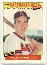 1986 FLEER BASEBALL'S BEST SLUGGERS VS. PITCHERS WALLY JOYNER CALIFORNIA ANGELS