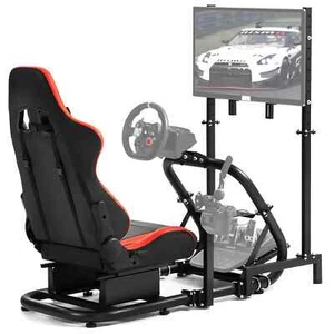 Dardoo Supporto TV E Sedile Per Simulatore Di Corse Logitech G27 G29 G920 T300RS - Picture 1 of 49