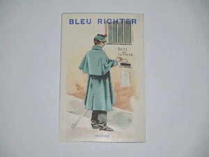 CHROMO PUBLICITAIRE BLEU RICHTER HUSSARD BR5 - Picture 1 of 1