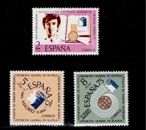 Spain Scott #1801-03, Singles 1974 Complete Set FVF MNH - Picture 1 of 1