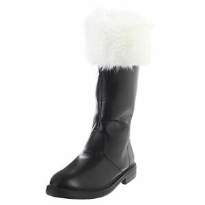 Santa Boots - Deluxe - Christmas - Faux Fur Trim - Costume Accessory - 4 Sizes
