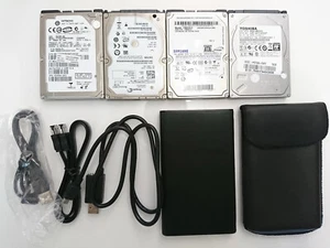 Lot de disques durs 2,5" + 2 boîtier USB 2/e-SATA - Photo 1/11