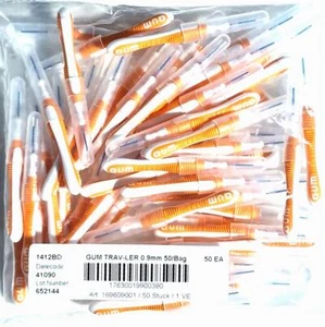 Cepillo interdental GUM Trav-ler naranja 0,9 mm - 50 unidades cepillo interdental - Imagen 1 de 4