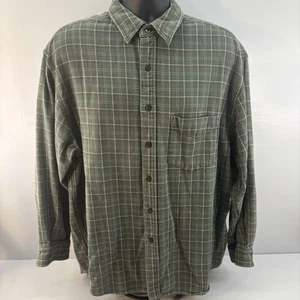Camisa Alaska 1959 Wilderness Gear Para Hombres 2XL Franela a Cuadros Verde Abotonada Informal - Imagen 1 de 8