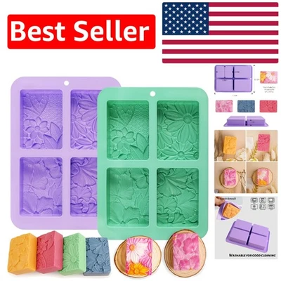 Многоразовые 3D-формы для цветочного мыла — безопасный для пищевых продуктов силикон для творчества ремесленников - Изображение 1 из 4