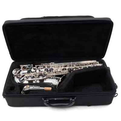 Saxofón alto intermedio Yamaha modelo YAS-480S en placa plateada COMO NUEVO Foto 1 de 4